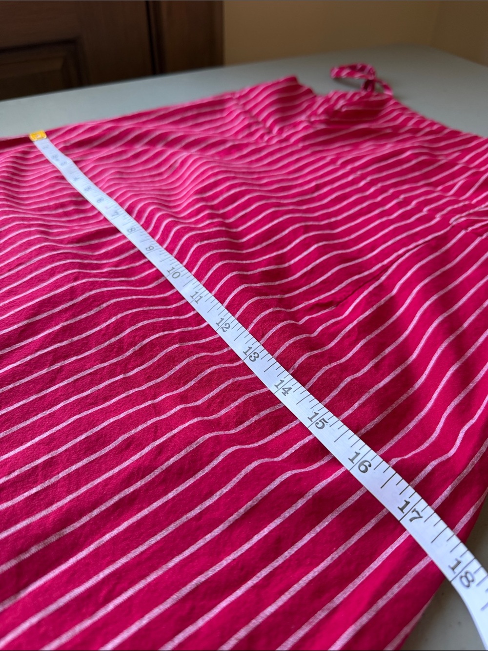 KENDALL & KYLIE Red & White Striped Mini Cotton Dress Juniors Size M - Picture 8 of 12